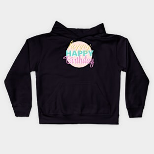 Happy Birthday Party Text Design Kids Hoodie